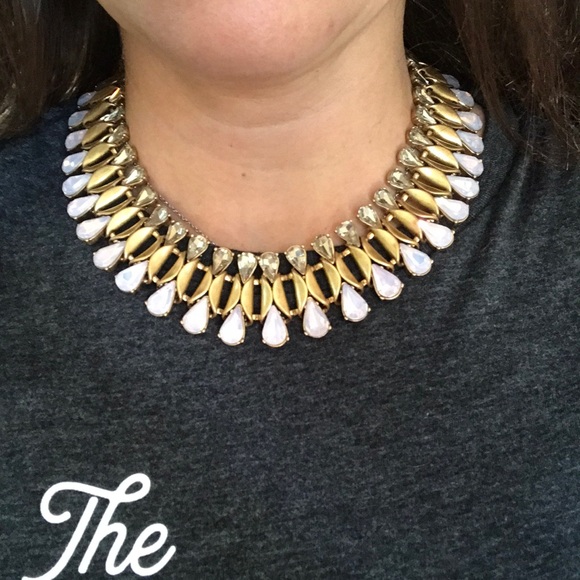 Jcrew collar rhinestone necklace - Picture 3 of 5